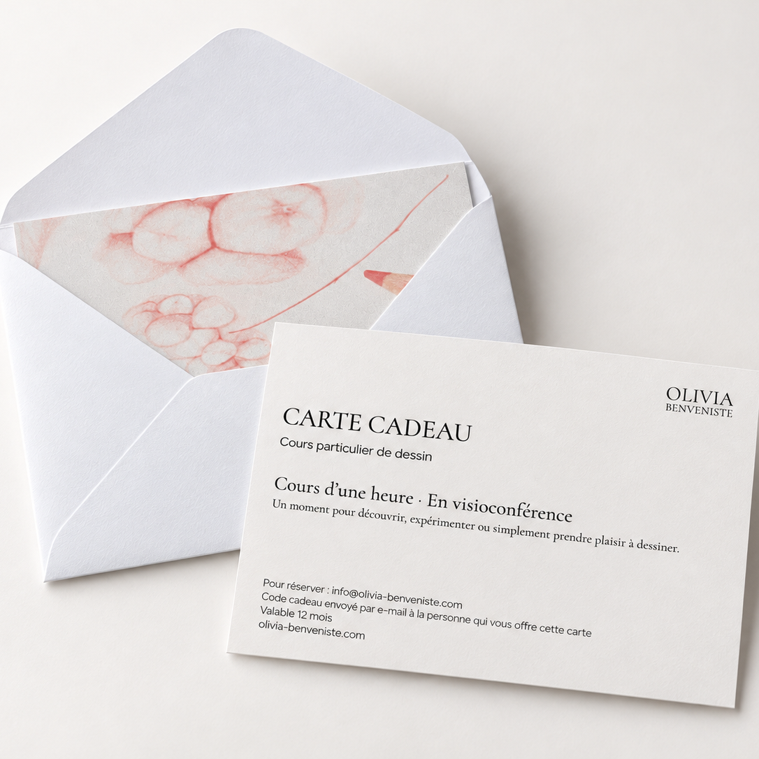 CARTE CADEAU | Cours de dessin